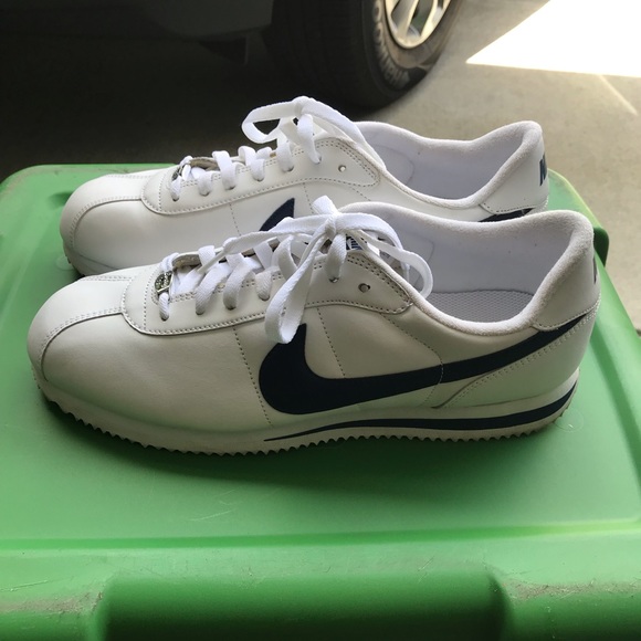 Nike Shoes | Nike Cortez White And Blue 72 Great Condition | Poshmark